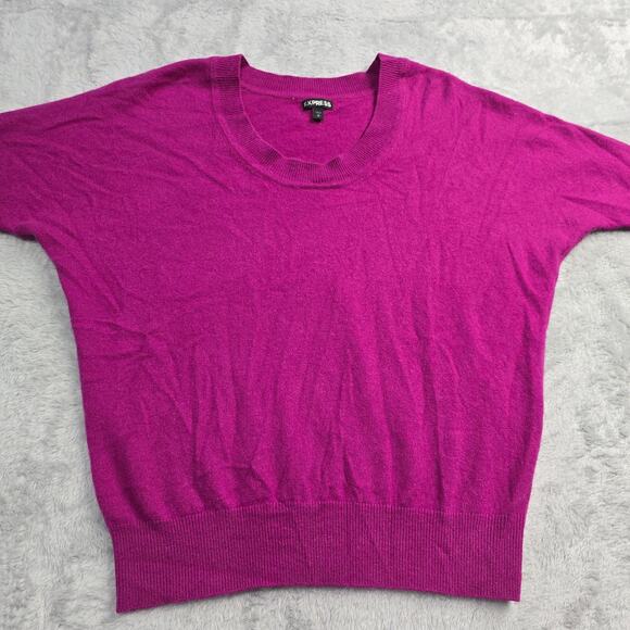 Express Sweaters - Express 100% Cashmere Sweater Women's Sz S Pink Dolman Sleeve Minimalist Luxury